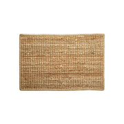 Bouclé Jute Rug with Latex Backing 50 x 70 cm - Natural