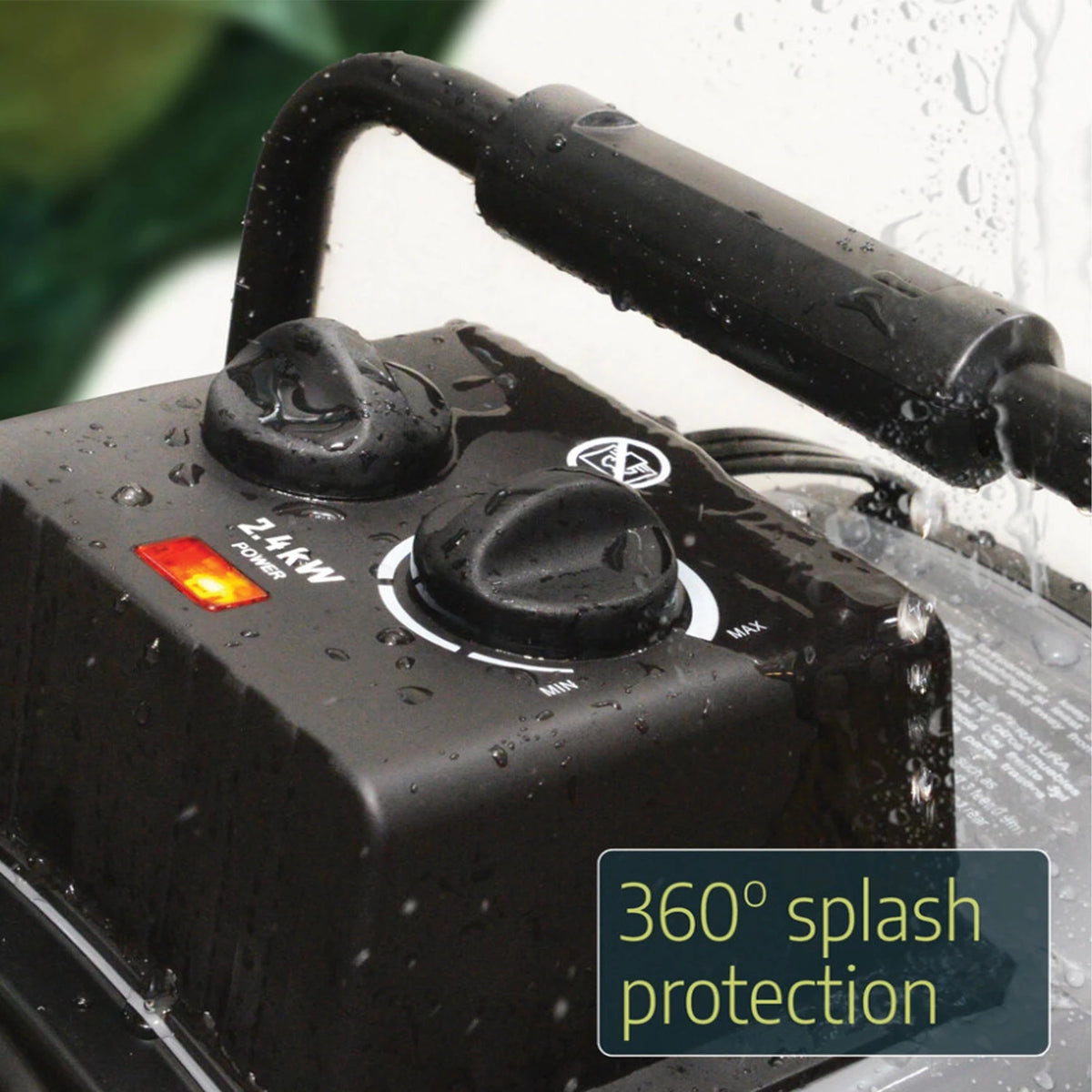 Portable Greenhouse Fan Heater 2400W - Splash Resistant