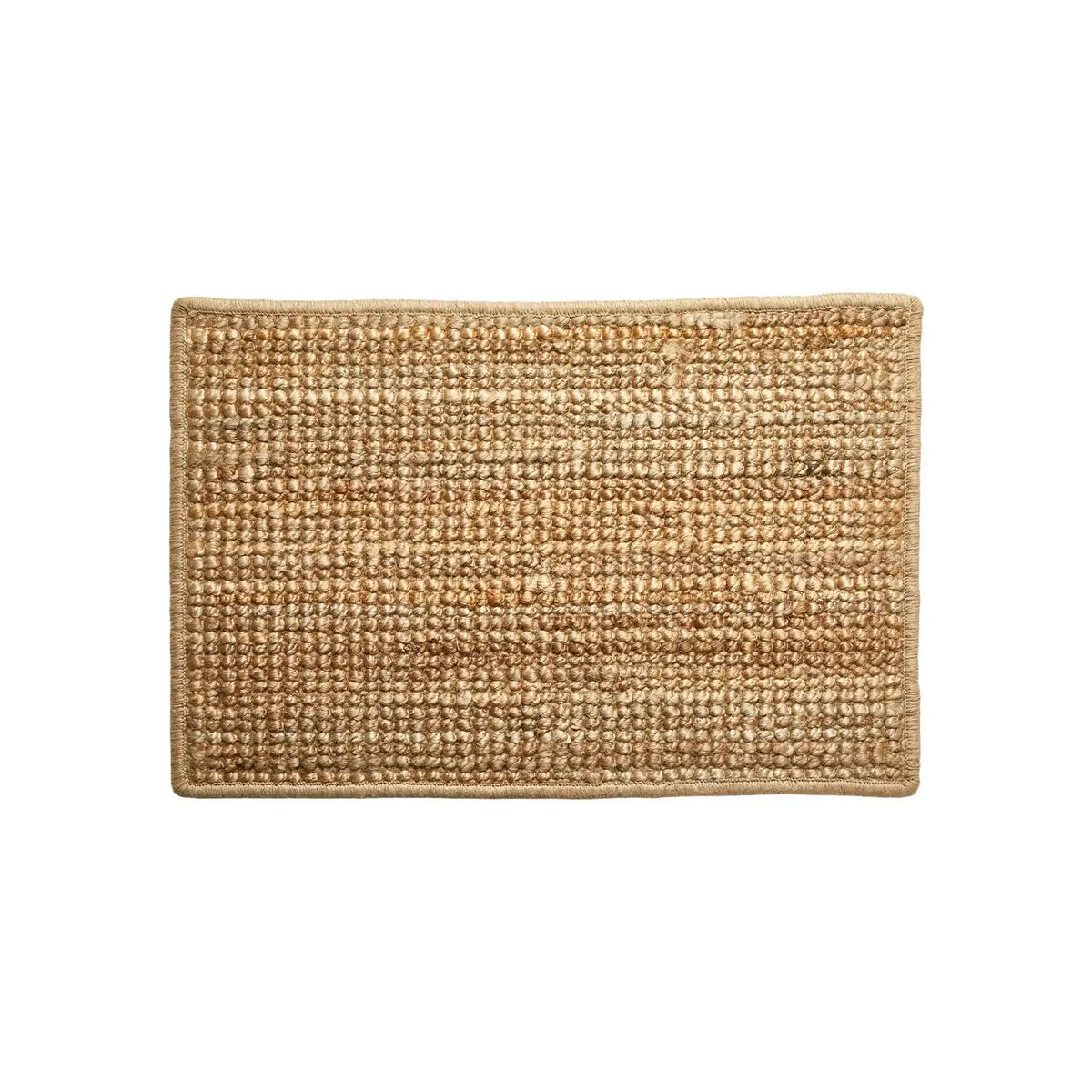 Bouclé Jute Rug with Latex Backing 40 x 60 cm - Natural
