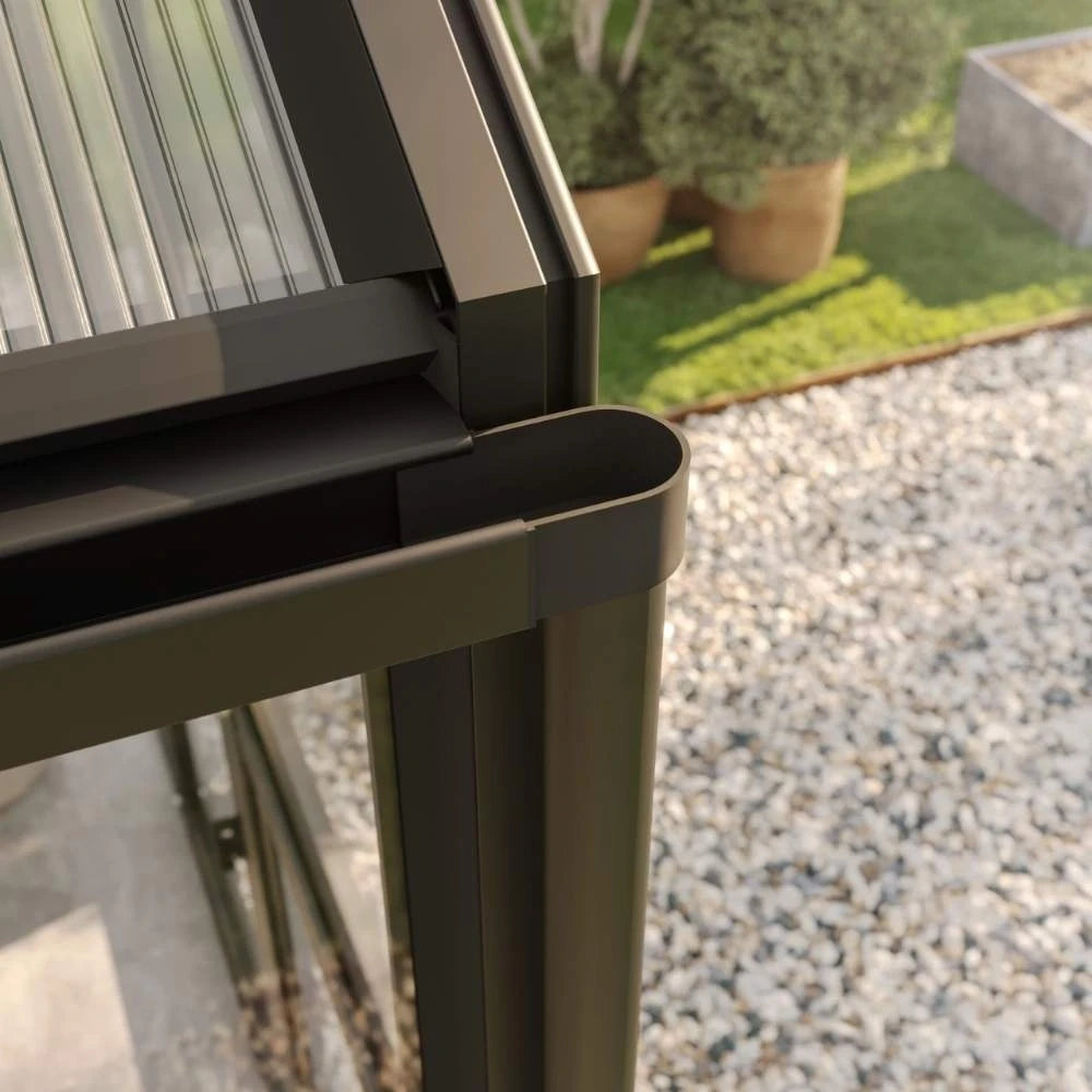 Greenhouse Galant III, only polycarbonate, anthracite-grey