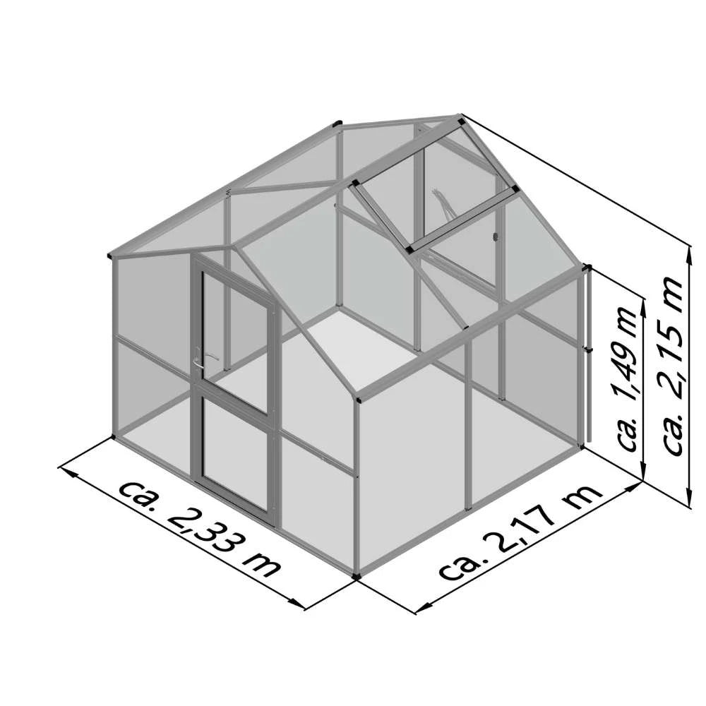 Rose II Clear Greenhouse KGT – Classic Compact Model