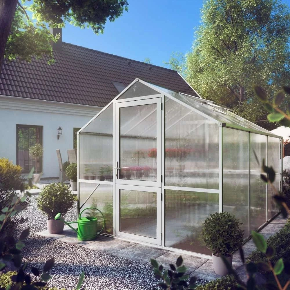 Rose III Clear Greenhouse KGT – High-Quality Glass Greenhouse