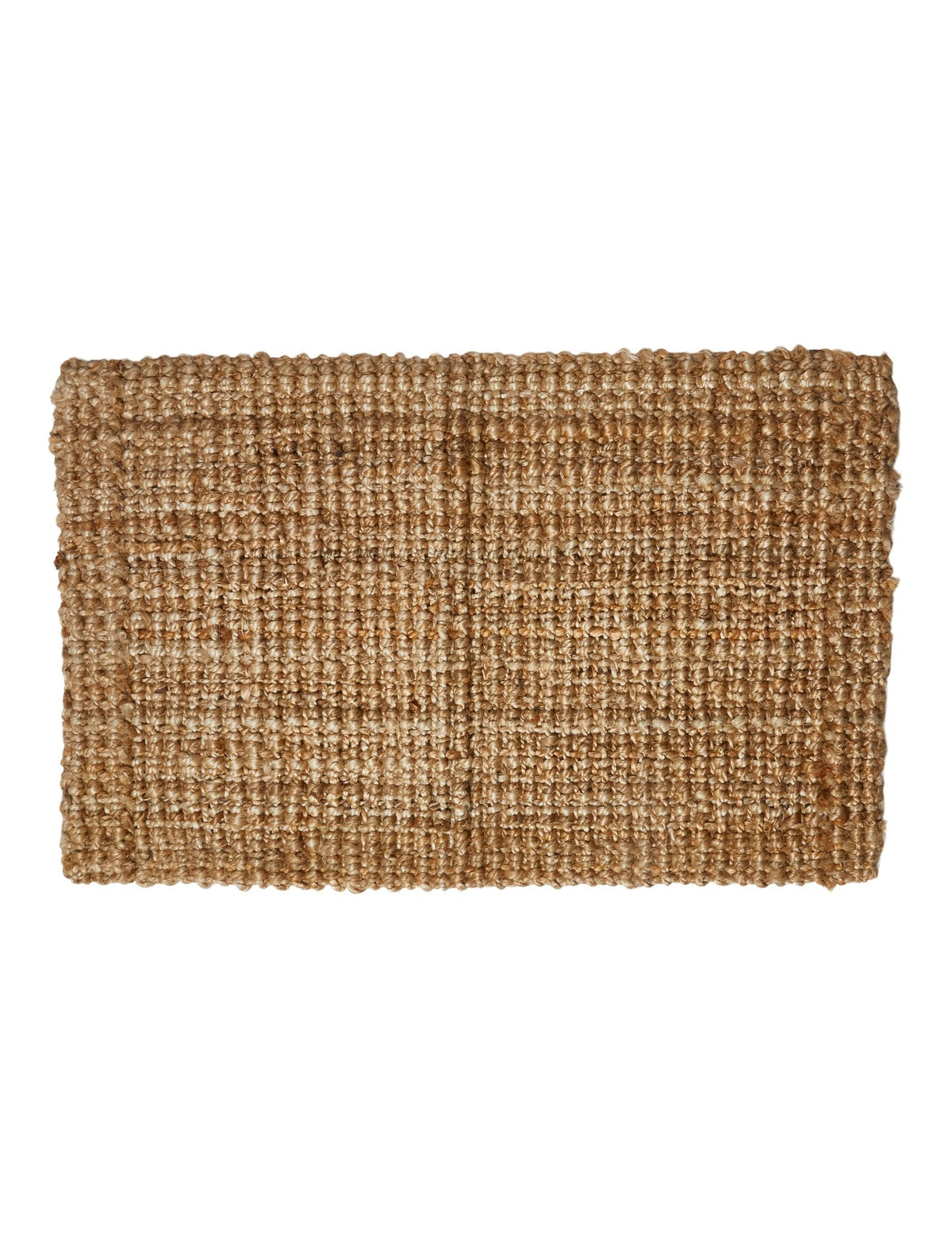 Thick Braided Jute Mat 50 x 80 cm - Natural