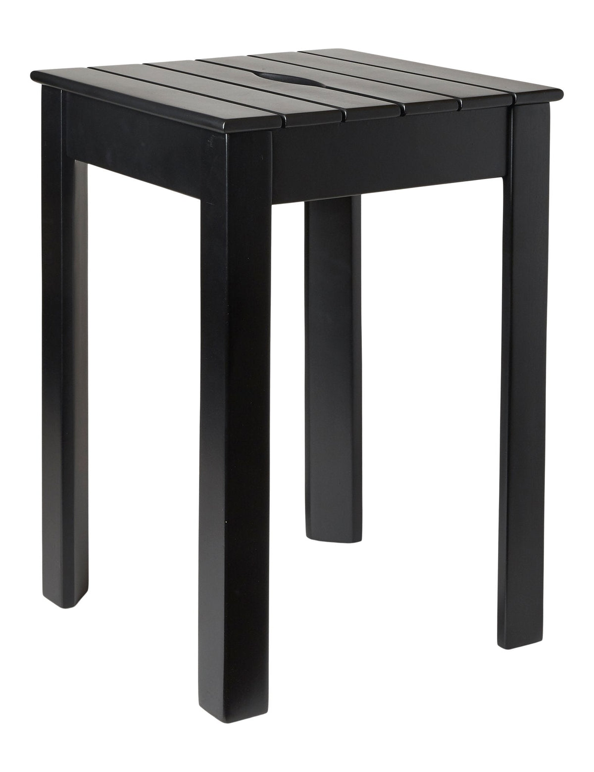 Tokyo Stackable Stool Acacia 32 x 32 x 46 cm - Black